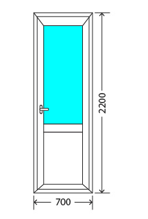 Балконный блок: дверь Exprof XS-358 32мм Хотьково