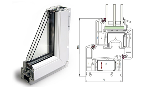 Балконный блок 1500 x 2200 - REHAU Delight-Design 40 мм Хотьково