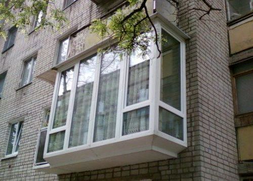 Полное остекление балкона от пола до потолка Хотьково
